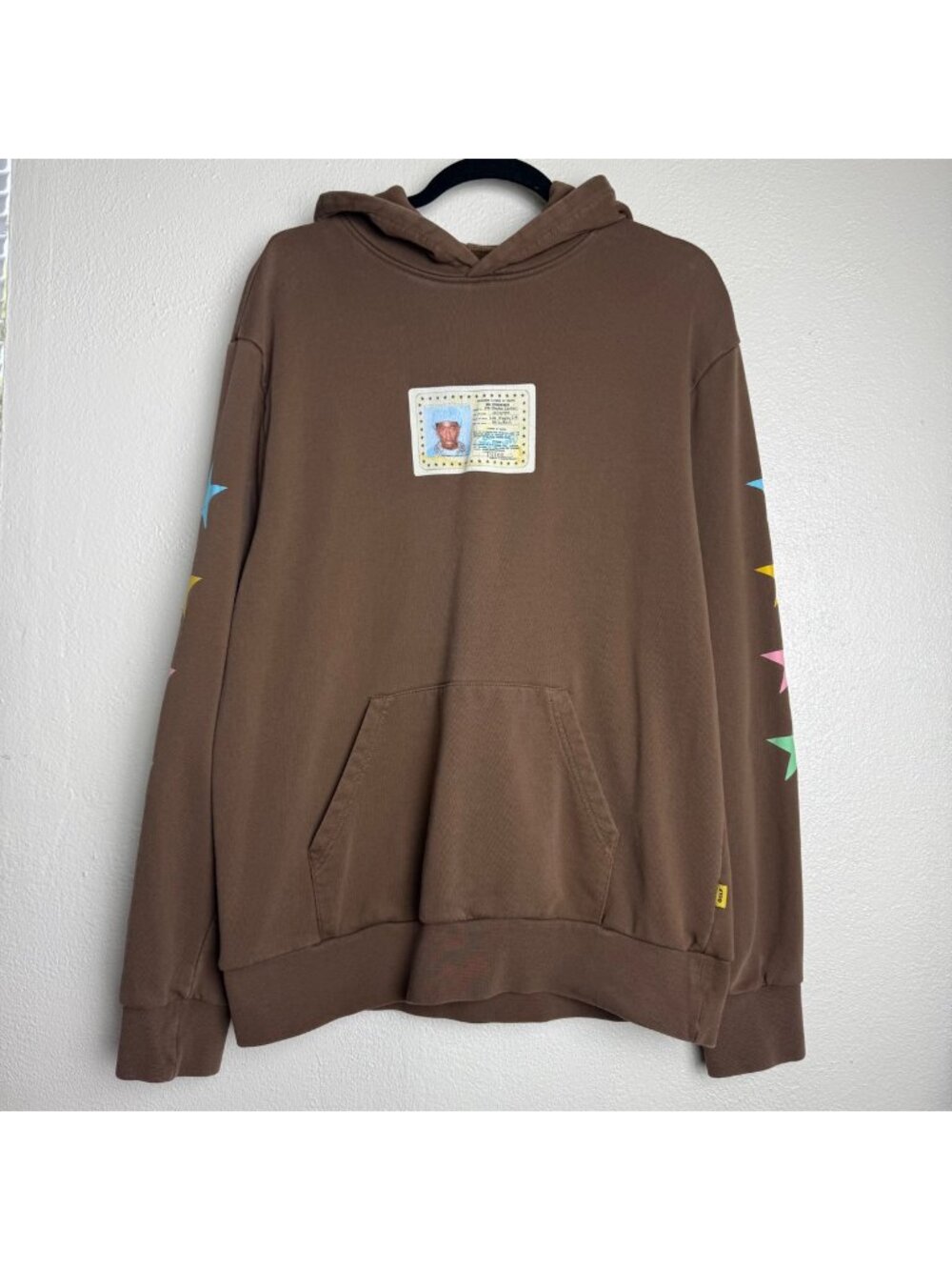 Golf Wang Tyler The Creator Brown Hoodie w/ Star Sleeves Size L